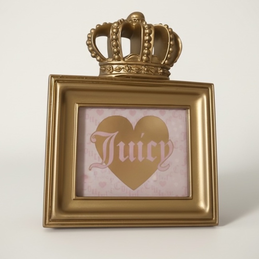 Juicy Couture Gold Frame with Crown Accent